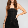 VESTIDO STRAPLESS DE MEZCLILLA - Ferriano Store